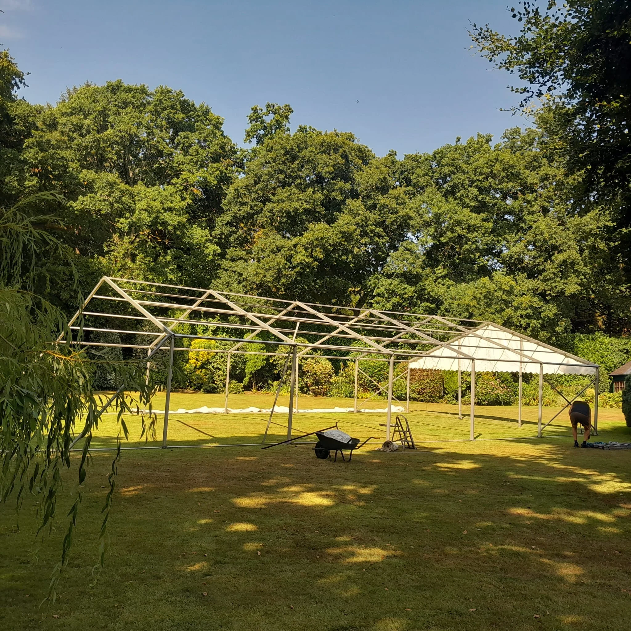 Elegant wedding marquee